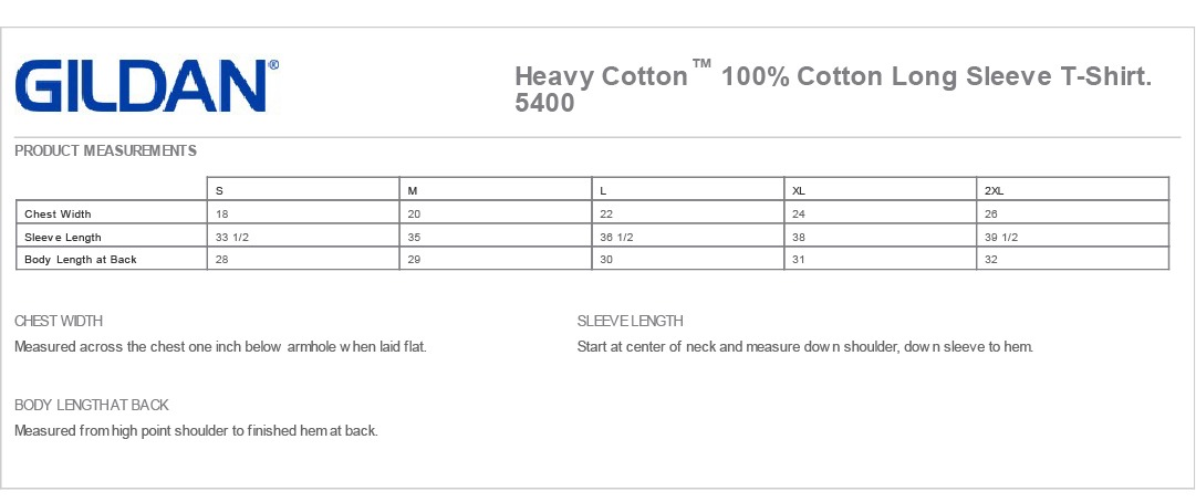 Sizing Chart