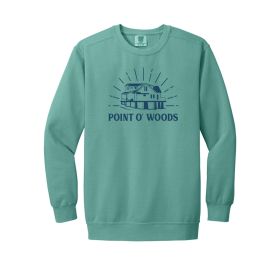 Beach House Point o' Woods Crewneck Sweatshirt. 1566 DF/FF