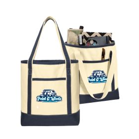 Point o' Woods Large Cotton Canvas Tote. BG413 DF