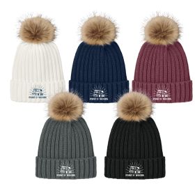 Faux Fur Pom Beanie. C990