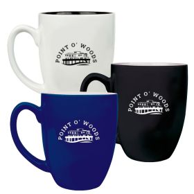 ENGRAVED 16 oz. Ceramic Bistro LazerMug (LOTS OF 4). LMG6