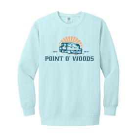 Sunrise Logo Point o' Woods Crewneck Sweatshirt. 1566 DF/FF