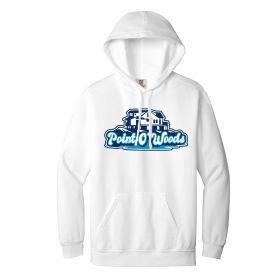 Blue Logo Point-o-Woods Ring Spun Hooded Sweatshirt. 1567 DF/FF