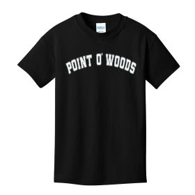 Block Letter Logo Point-o-Woods Youth T-Shirt. PC54Y DF/FF