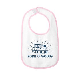 Beach House Infant Contrast Trim Terry Bib. RS1003 DF/FF
