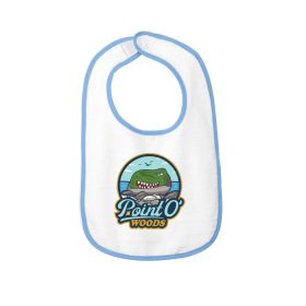 Sea Monster Infant Contrast Trim Terry Bib. RS1003 DF/FF