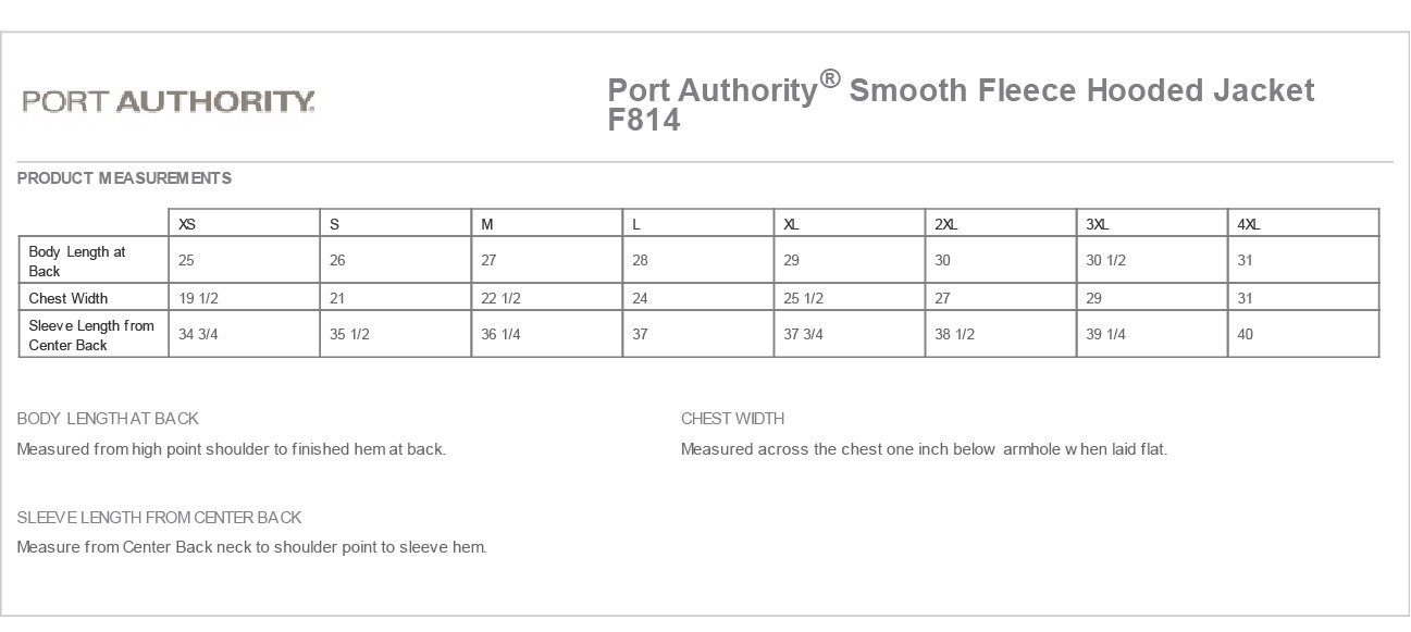 Sizing Chart